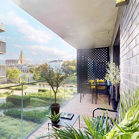 Apartament Z Tarasem I Widokiem Na Rzeke Wroapart-Pl - Apartment With Terrace And River View Wroapart ヴロツワフ エクステリア 写真