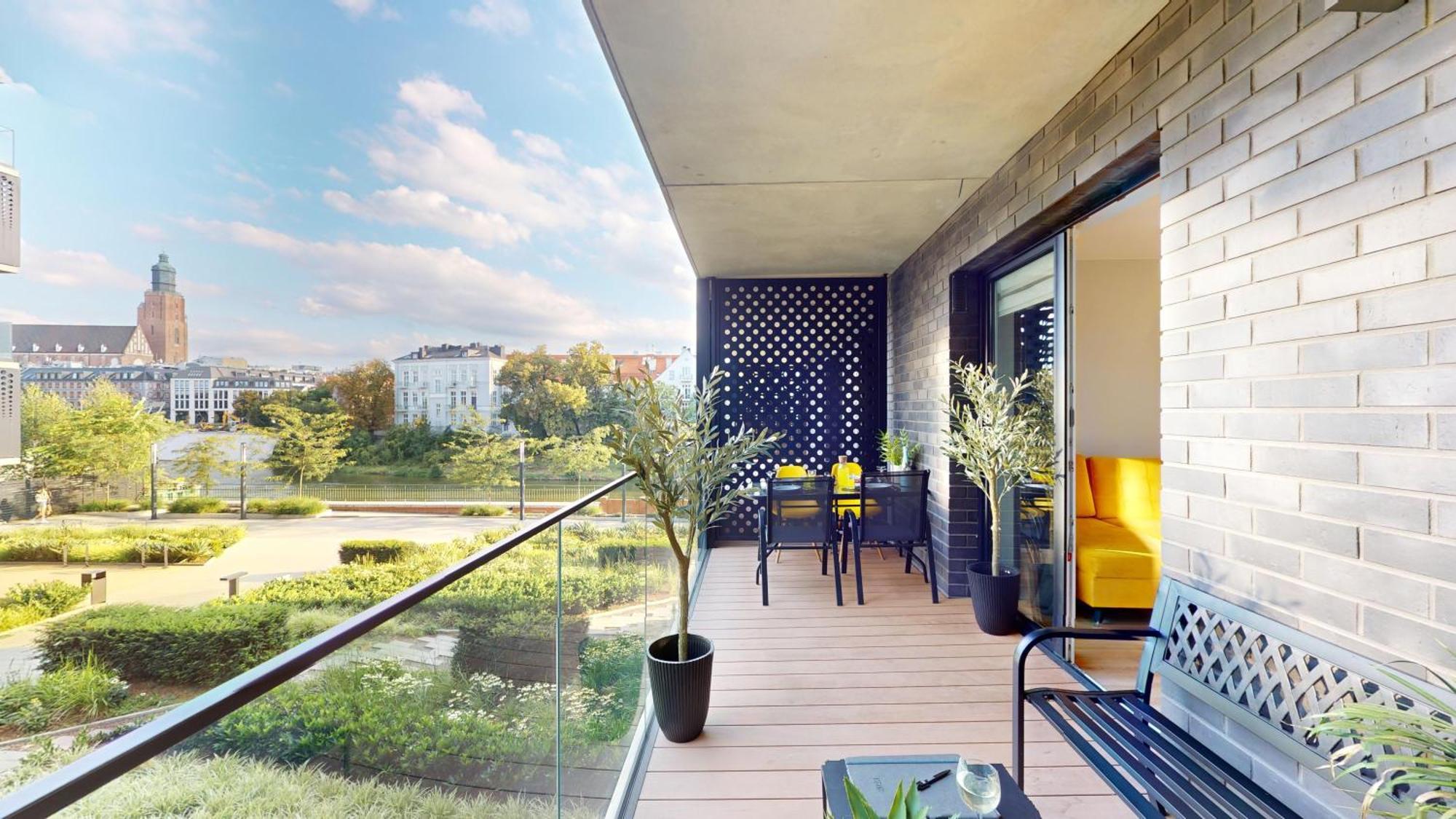 Apartament Z Tarasem I Widokiem Na Rzeke Wroapart-Pl - Apartment With Terrace And River View Wroapart ヴロツワフ エクステリア 写真